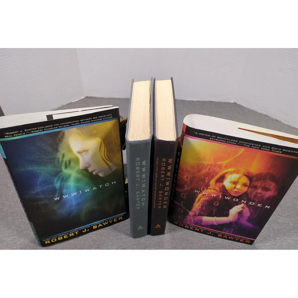 Robert J. Sawyer Watch & Wonder (WWW Trilogy Books 2-3) First Edition Hardcovers